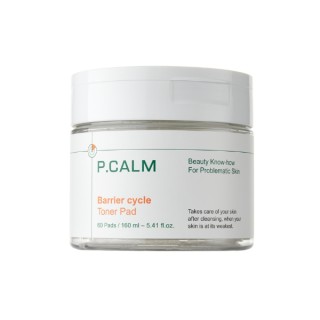 P. Calm Barrier Cycle Toner Pad Verzachtende gezichtstonerpads 60 stuks
