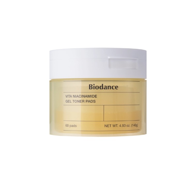Biodance Vita Niacinamide Gel Toner Pads Illuminating Face Pads 60 stuks