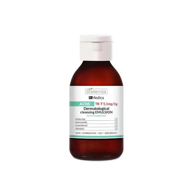 Bielenda Dr. Medica Akne Dermatologische Reinigungsemulsion für Gesicht, Dekolleté und Rücken 250 g