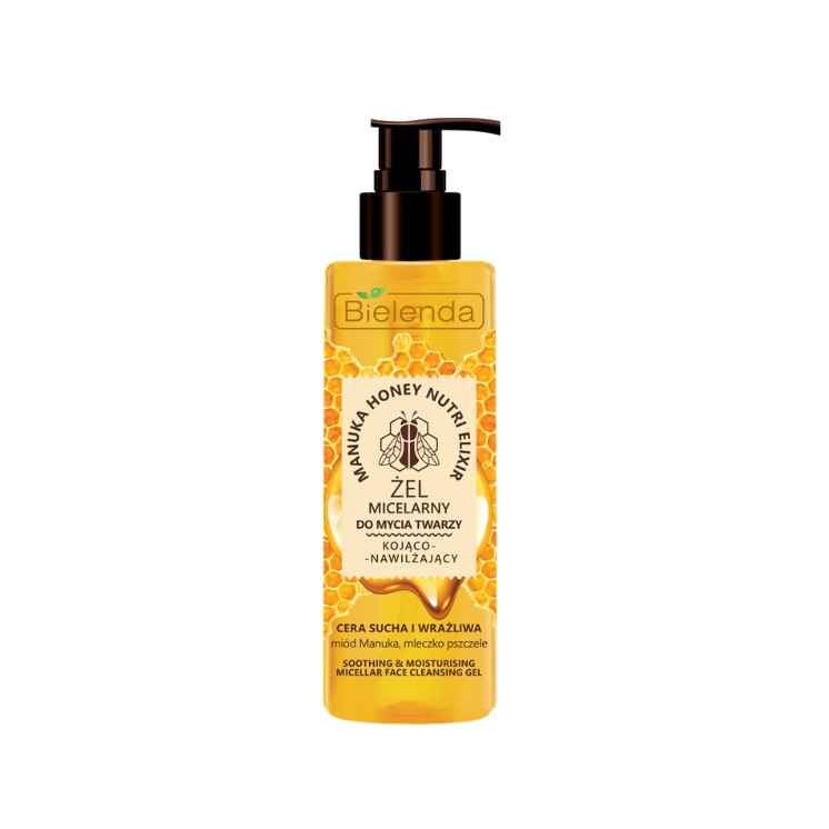 Bielenda MANUKA HONEY NUTRI ELIXIR Soothing and moisturizing micellar facial cleansing gel 200 g
