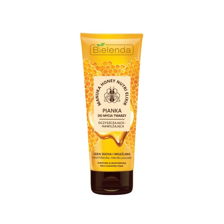 Bielenda MANUKA HONEY NUTRI ELIXIR Cleansing and moisturizing facial cleansing foam 175 g