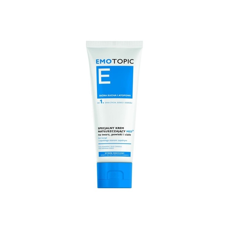 Emotopic Med+ speciale hydraterende crème voor gezicht, oogleden en lichaam 75 ml