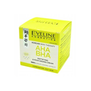 Eveline Korean Therapy Matterende en Hydraterende Gezichtscrème met AHA en BHA -zuren 50 ml