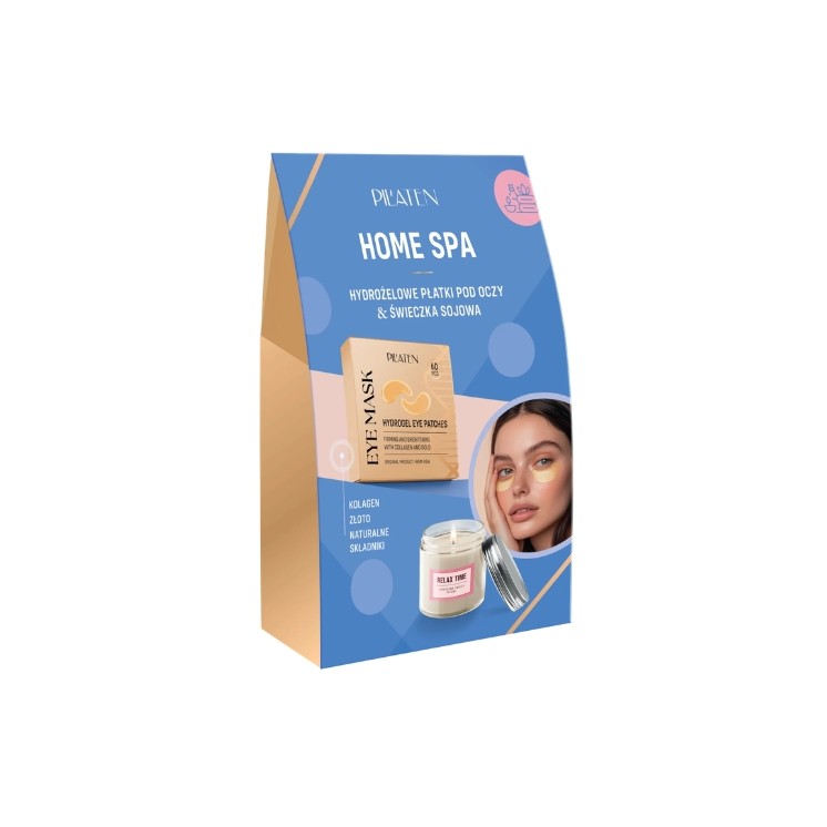 Pilaten Home Spa hydro Gel Oogpatches 60 stuks + Mini Sojakaars