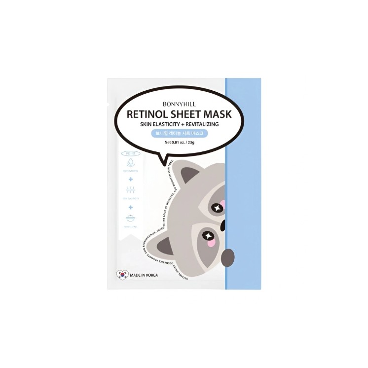BonnyHill Retinol Sheet Mask Elasticizing and Revitalizing Face Mask in a sheet 1 piece
