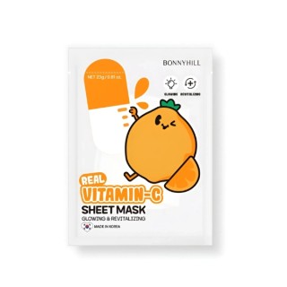 BonnyHill Real Vitamin C Brightening Face Sheet Mask 1 stuk.