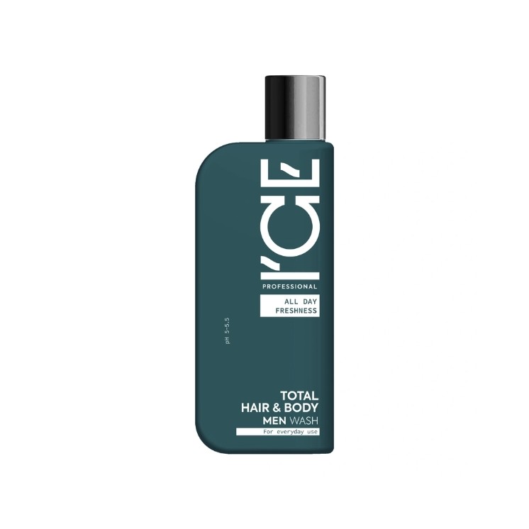 Ice Professional Men Total Hair & Body Wash 2-in-1 Shampoo en bodywash voor mannen 250 ml