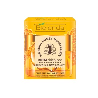 Bielenda Manuka Honey Nutri Elixir Voedende en Hydraterende Dag/Nacht Gezichtscrème 50 ml