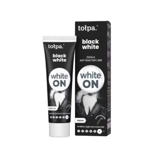 ON WHITE BLACK Aufhellende Zahnpasta mit Aktivkohle 75 ml