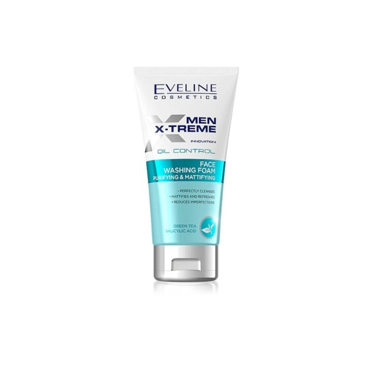 Eveline Men X-Treme Innovation ! Olie Controlerende Reinigende en Matterende Gezichtsreiniger Foam 150 ml