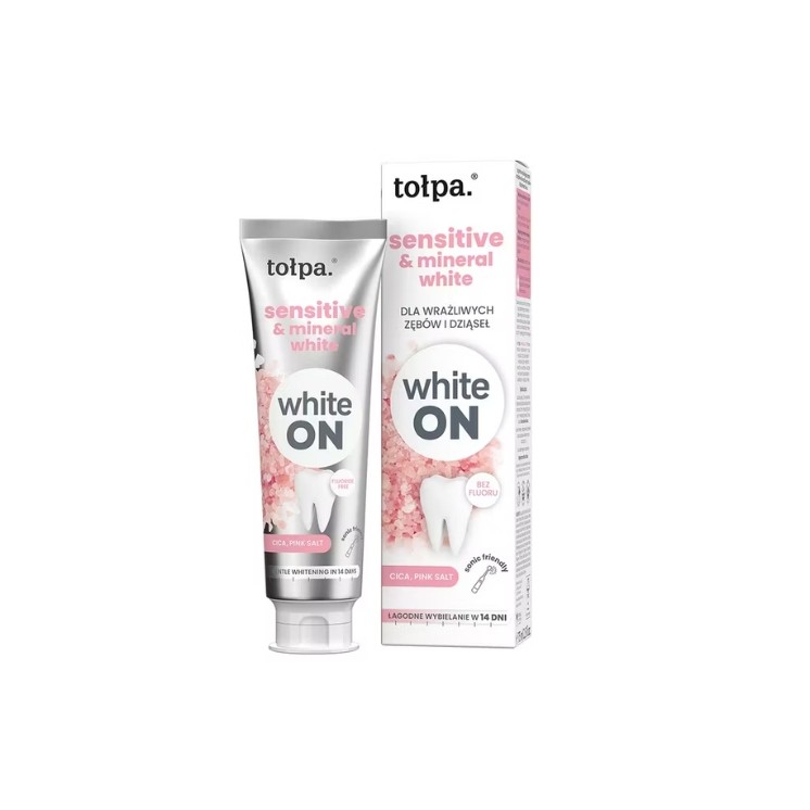Tołpa White On Sensitive & Mineral White Toothpaste for sensitive teeth and gums 75 ml