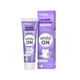 Tołpa White On Purple Corrector & witte tandpasta met paars pigment 75 ml
