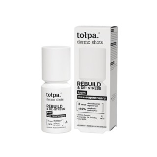 Tołpa Dermo Shots Rebuild & De-Stress Max-regenererende nachtcrème voor het gezicht 50 ml