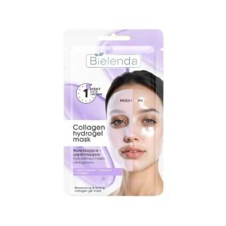 Bielenda Collagen Hydrogel Masker, hydraterend en verstevigend gezichtsmasker (1 stuk)