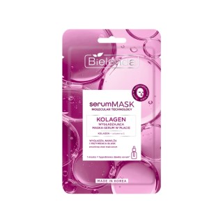 Bielenda serumMASK Molecular Technology smoothing Collagen serum sheet mask 1 piece
