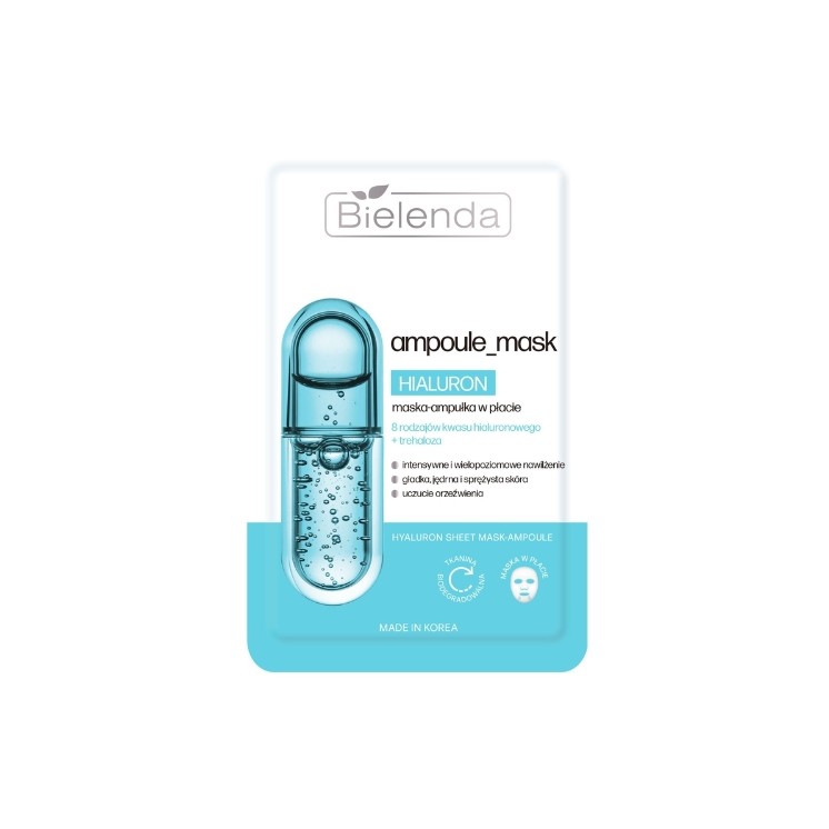 Bielenda Ampoule_mask hydraterend hyaluron sheetmasker-ampul 1 stuk