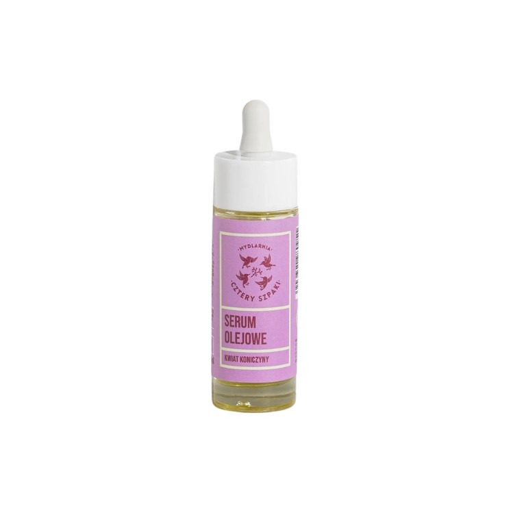 Mydlarnia Cztery Szpaki Olie Serum voor gezicht, hals en decolleté Klaverbloem 30 ml