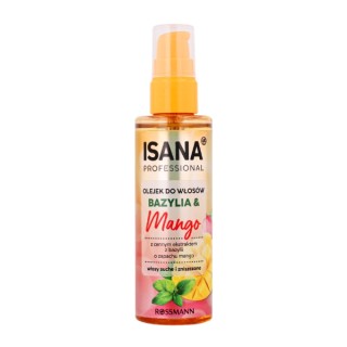 Isana Professional Basilicum & Mango Olie voor Droog en Beschadigd Haar 100 ml