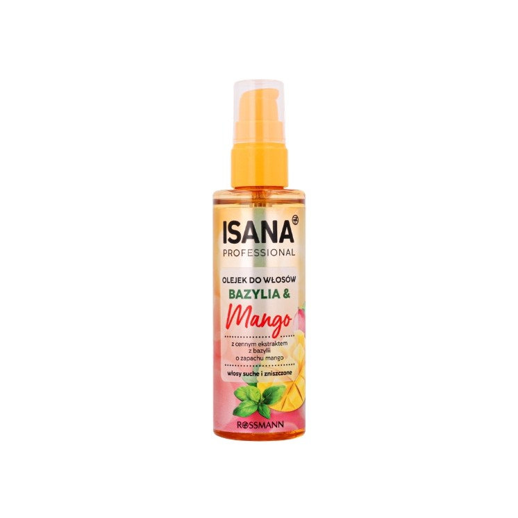 Isana Professional Olejek do włosów suchych i zniszczonych Bazylia & Mango 100 ml