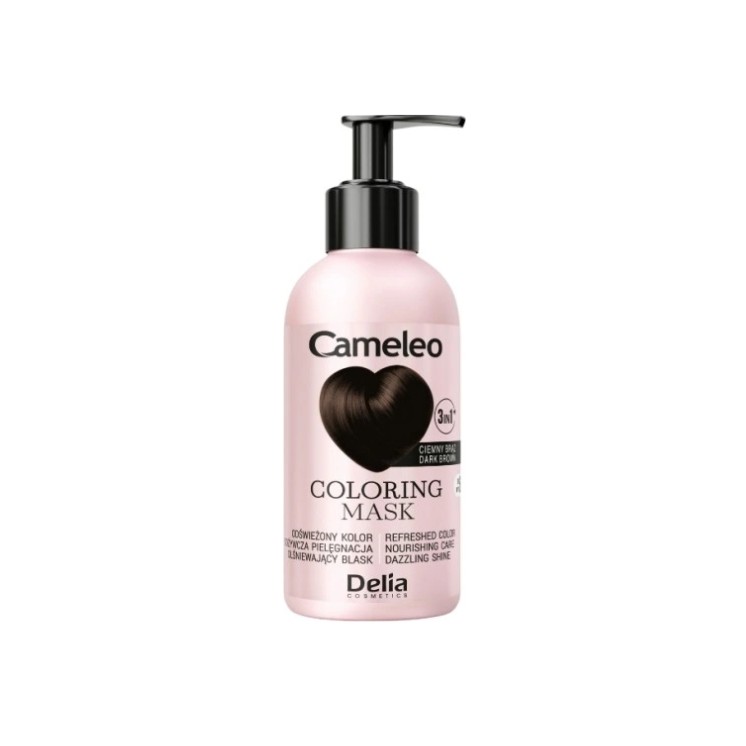 Delia Cameleo Maska koloryzująca do włosów Ciemny Brąz 120 ml
