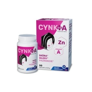 Zink Plus A Huid, Haar en Nagels 50 capsules