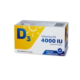 Witamina D3 4000IU 50 tabletek