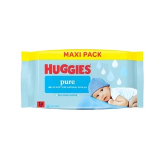 Huggies Pure Wet Wipes, 60 stuks