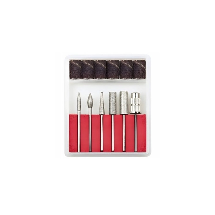 Set van 6 diamantvormige nagel- en nagriemfreesjes
