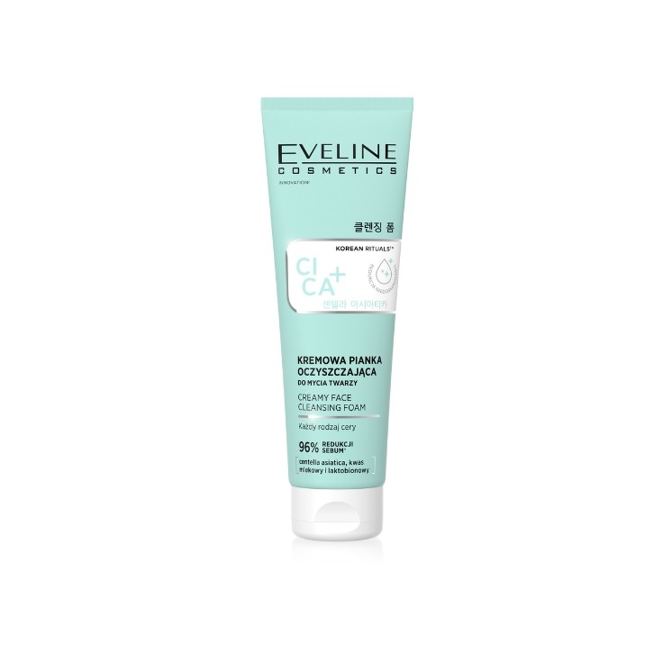 Eveline Korean Therapy Cica + Creamy Facial Cleansing Foam 125 ml