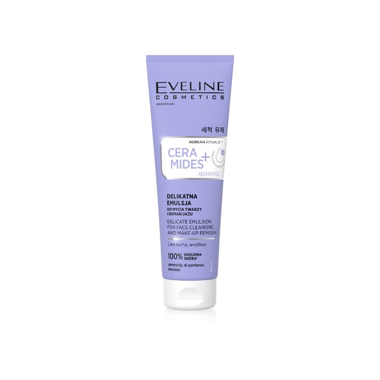 Eveline Korean Therapy Ceramides+ Milde Gezichtsreinigingsemulsie 140 ml