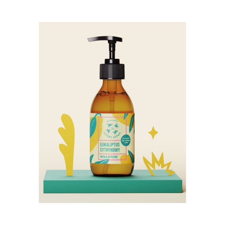 Mydlarnia Cztery Szpaki natuurlijke vloeibare zeep Eucalyptus Citroen 300 ml