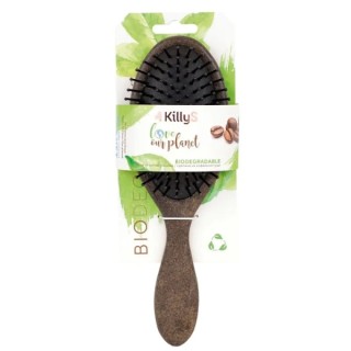 KillyS Eco Bio ovale koffie ontwarrende borstel 1 stuk