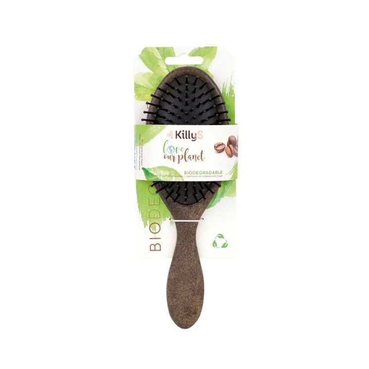 KillyS Eco Bio Oval Coffee Detangling Brush 1 pc