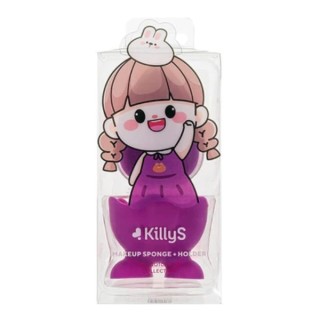 KillyS Tamagotchi Girl Gąbka do makijażu ze stojakiem Violet 1 sztuka