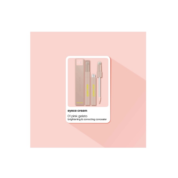 Poppy Head Cream Verhelderende en Corrigerende Oogconcealer /01/ Pink Gelato 3,7 g