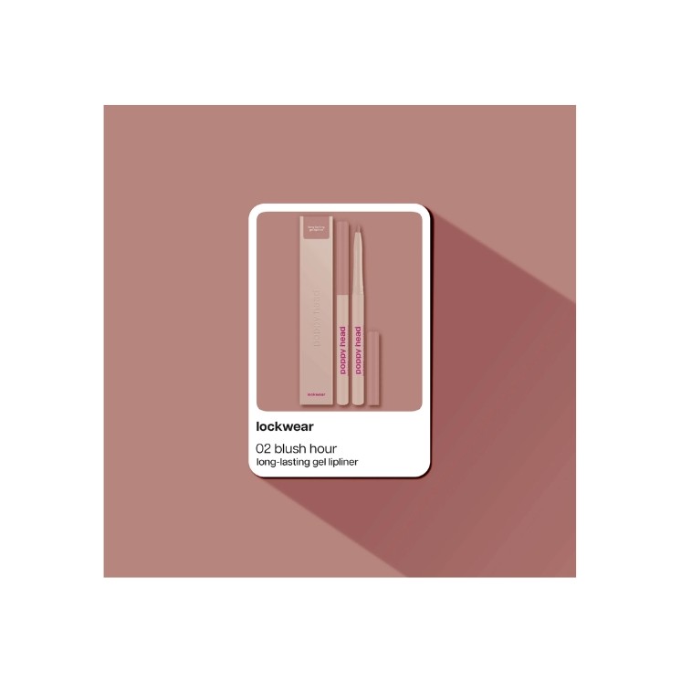 Poppy Head Lockwear Long-Lasting Gel Lip Liner /02/ Blush Hour 0,6 g