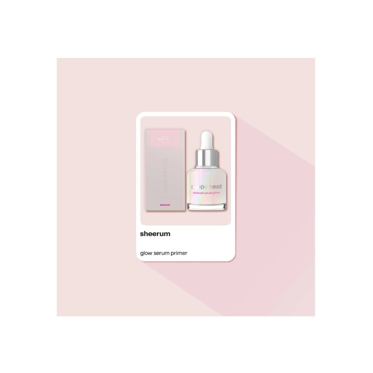 Poppy Head Sheerum Glow Serum Primer Verhelderend Make-up Serum 30 ml