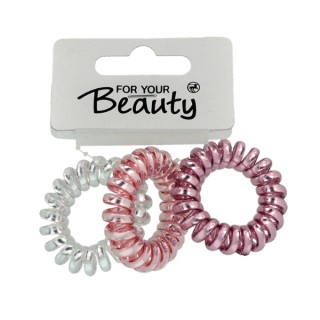 For Your Beauty Gumki do włosów Elli Rosa Matt 3 sztuki