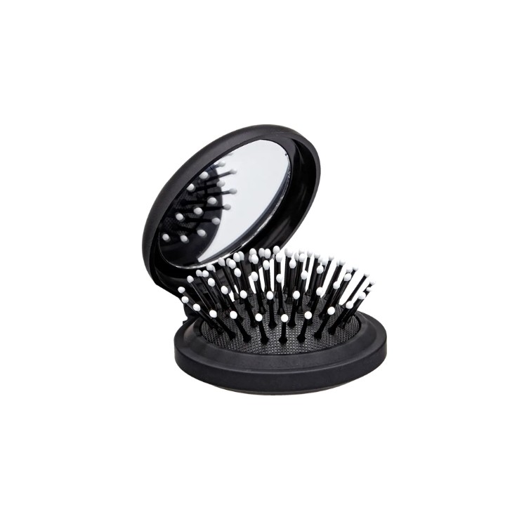 Opvouwbare haarborstel met spiegel For Your Beauty (1 stuk)