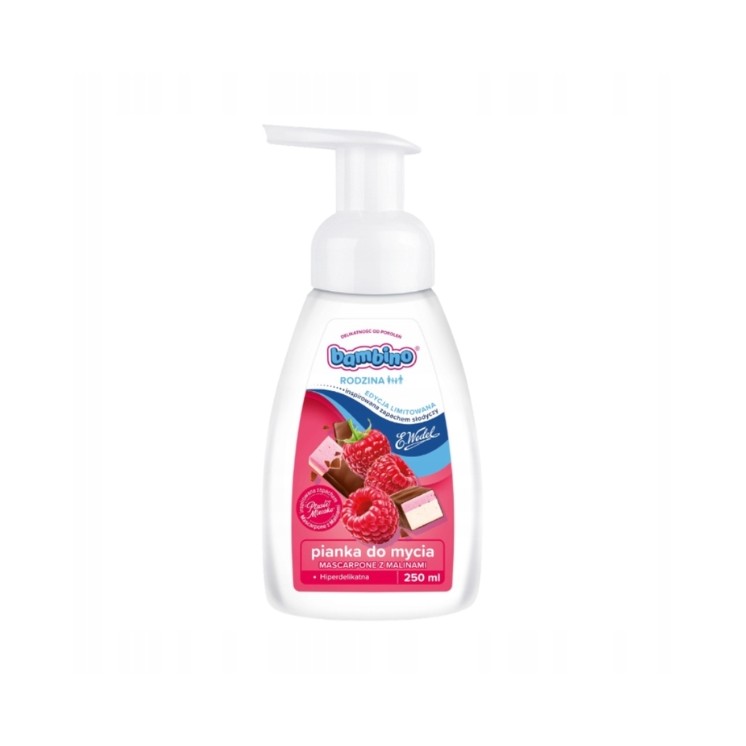 Bambino Rodzina Mascarpone met Framboos Reinigingsschuim 250 ml