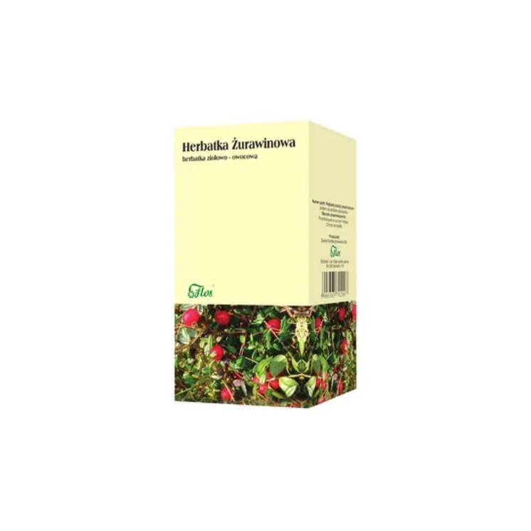 Flos Żurawinowa herbatka ziołowo-owocowa 25 x 2 g