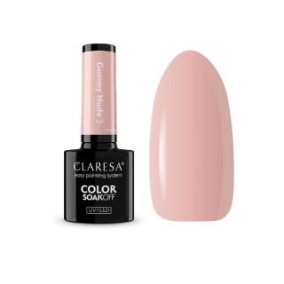 Claresa Nude Glow Gummy Nude Hybrid Nagellak /3/ 5 g