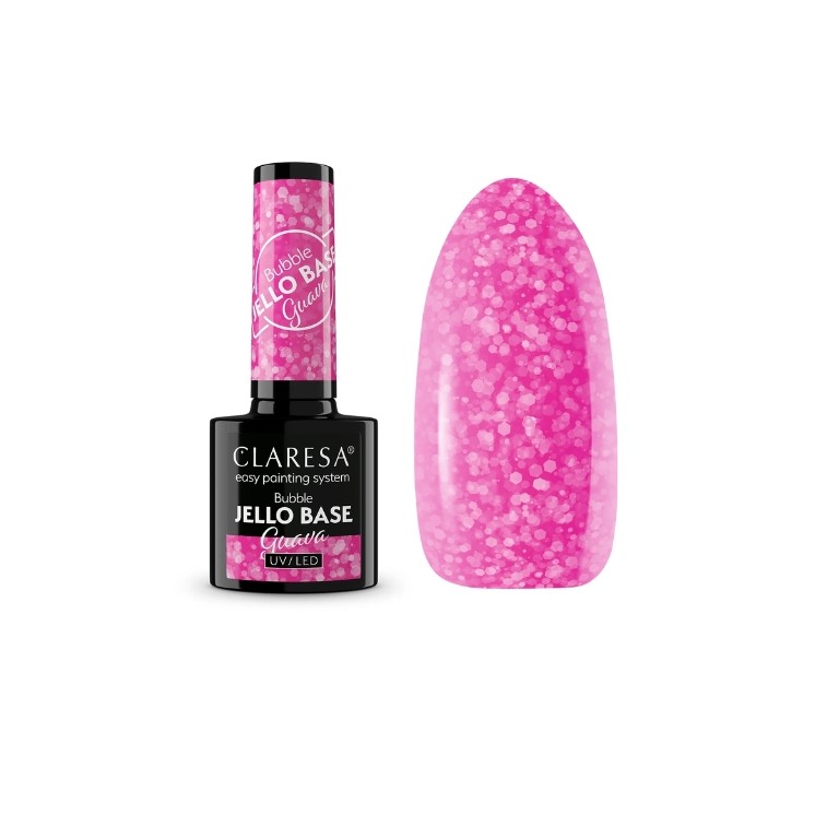 Claresa Bubble Jello Base Guava nagelbasis 5