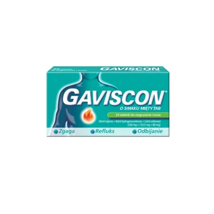 Gaviscon TAB 24 tabletki do żucia