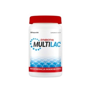Multilac Synbiotyk (probiotyk+prebiotyk) 50 kapsułek