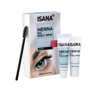Isana Lash Color Henna voor wenkbrauwen en wimpers Zwart 1 stuk