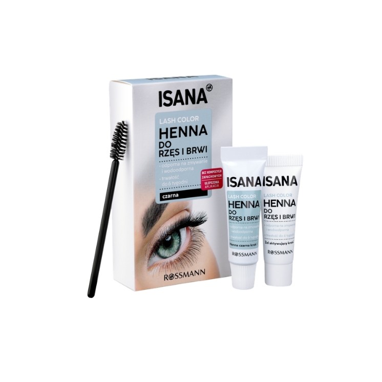 Isana Lash Color Henna for eyebrows and eyelashes Black 1 piece
