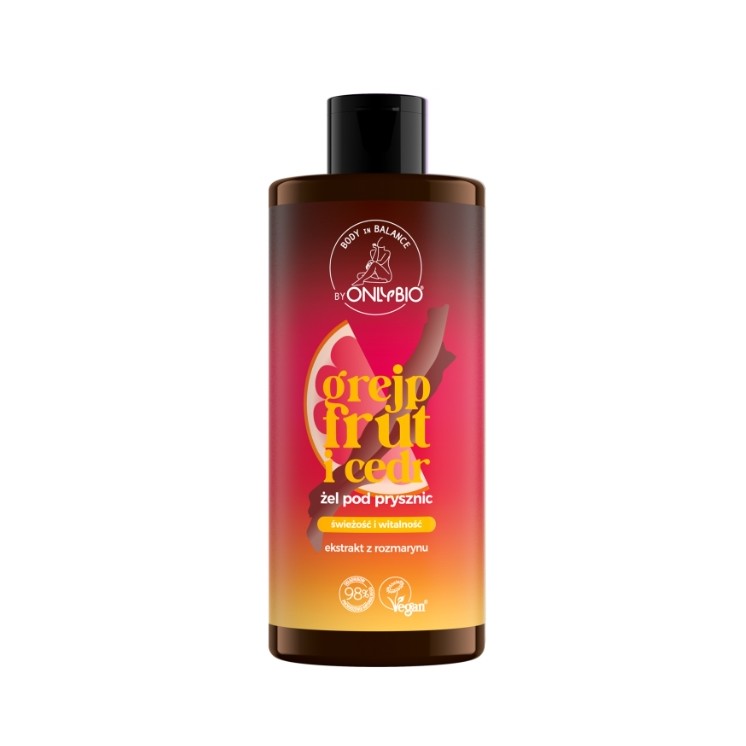 ONLYBIO Body in Balance Douchegel met Ceder en Grapefruit 300 ml