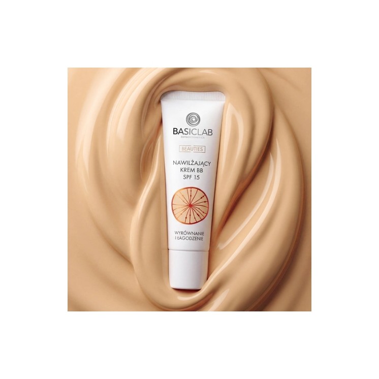 BasicLab Dermocosmetics Beauties Hydraterende BB Cream SPF15 /310/ Honey Balancerend en Verzachtend 33 ml