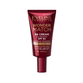 Eveline Wonder Match BB Cream met SPF50 /02/ Vanilla 30 ml